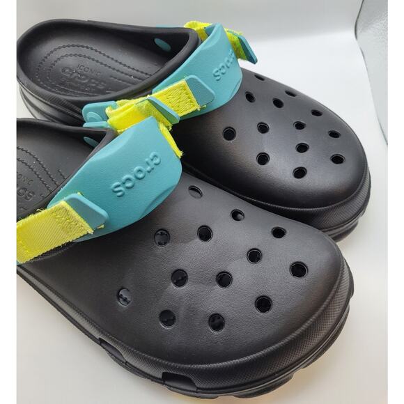 Classic Crocs All Terrain Clogs Black Blue Unisex Size M12 NEW 206340-0C4 - Picture 7 of 16